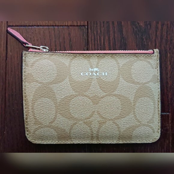 Coach - Zipper Key Ring Pouch Wallet - Classic - Picture 1 of 8